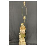 Antique Royal Dux porcelain lamp