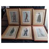 Group of vanity fair prints