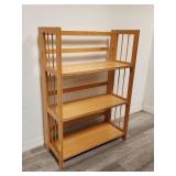 Vintage three tier collapsible shelf