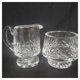 Waterford crystal cream and sugar set