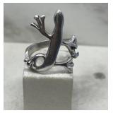 Sterling Silver Lizard Ring