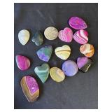 Group of 15 stone pendants