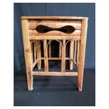 Wood plant stand