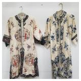 Pair of vintage Asian dresses