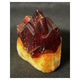 Red quartz lab specimen