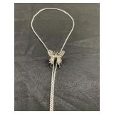 Butterfly metal bolo tie