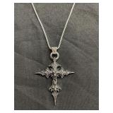 Ornate crucifix necklace