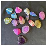 Group of 15 stone pendants