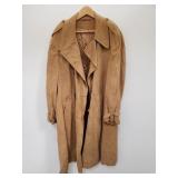 Saks Fifth Avenue suede trench coat