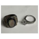 Sterling silver rings 32g