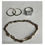 Group of 14kt gold