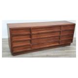Brown Saltman mid century modern 12-drawer dresser