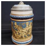 Mettlach German beer stein