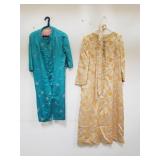 Pair of Asian dresses