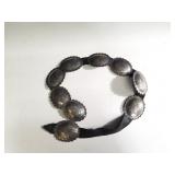 Silver Native American concho belt
