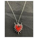 Ornate heart necklace