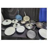 7 frying pans & skillet various sizes
