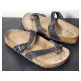 Vintage black leather Papillio Birkenstock sandals