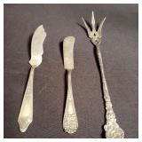Group of silver utensils