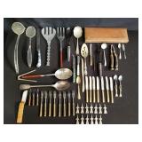 Box of vintage silverware