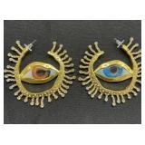 Artistic eyes earrings