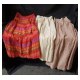Group of 3 vintage skirts