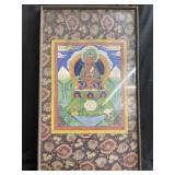Vintage Hindu painting on paper 34" x 21ï¿½