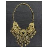 Bohemian style gold tone necklace