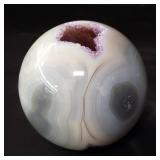 Amythest quarts sphere desk ornament