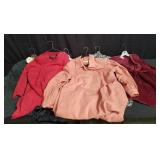 Group of designer style clothes coats