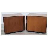 Pair of John Kapel mid century modern nightstands