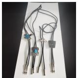 Group of bolo ties