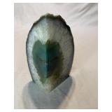 Agate geode quartz crystal sliced & polished