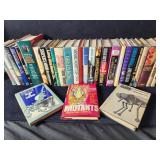 30 vintage hardcover sci-fi & thriller books