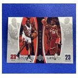 2005 upper deck Michael Jordan and LeBron James