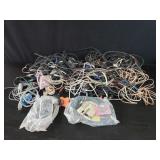 Large group of electrical cables & wires, &