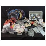 Large group of electrical wiring, timers,
