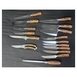 TUO cutlery fiery phoenix knives set