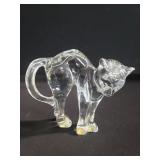Baccarat crystal cat figurine