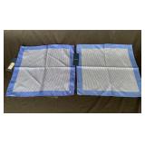 2 Faconnable Italy silk handkerchiefs