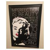 Large Marilyn Monroe framed print