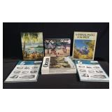 Group of travel books