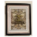 Framed Fairchild Paris poster