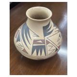 Vintage signed native American pottery vase