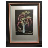 Signed mixed media painting Stanley Melville