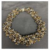 Signed beaded necklace