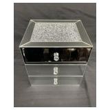 Mirrored glass jewelry box