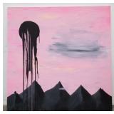 Signed oil on canvas by Anwar Hadid