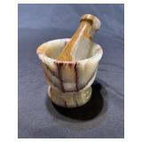 Onyx mortar and pestle