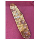 Wood African Mancala Sungka board game